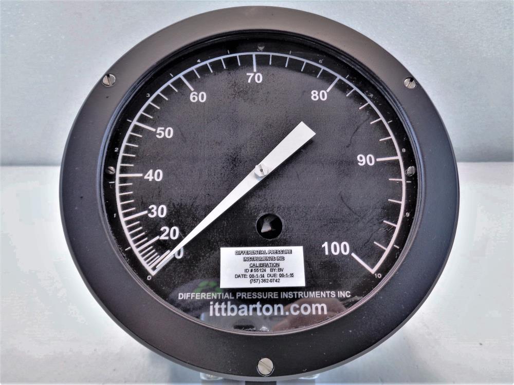 ITT Barton 0-100 Differential Pressure Gauge 200A-55124